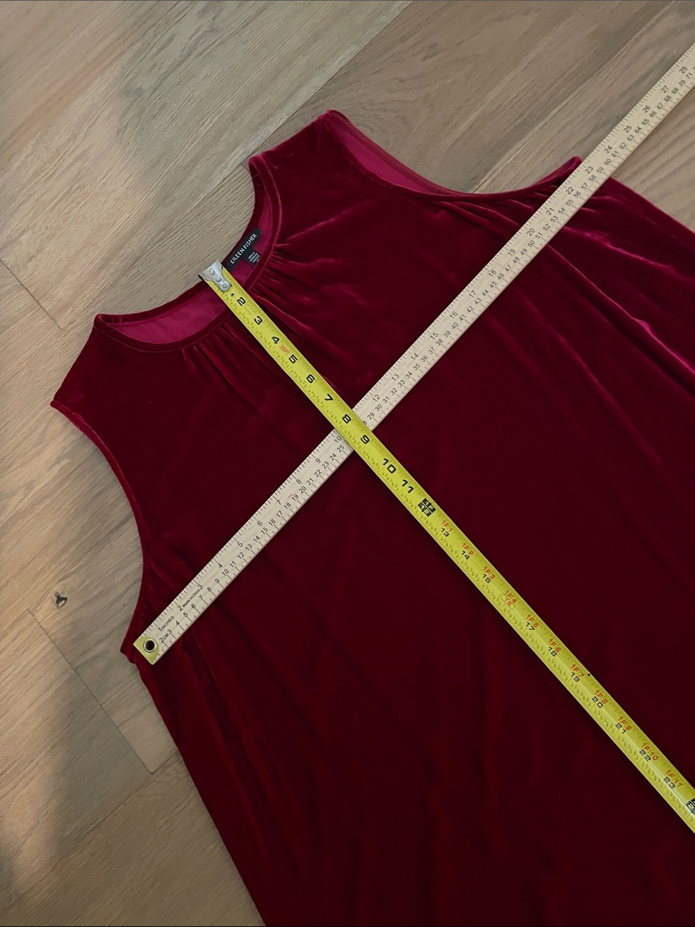 EILEEN FISHER Ruby Round Neck Velvet Maxi Dress Size XL, NWT - Picture 11 of 14